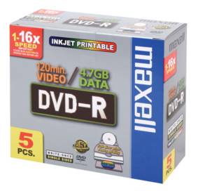DVD-R IMPRIMABLE MAXELL, cliquez pour agrandir 