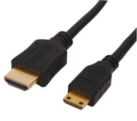 Cble Mini HDMI 19 broches vers HDMI 19 broches 1.5m, cliquez pour agrandir 