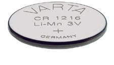 Pile bouton Lithium Varta - CR1216 - 3V - 25mAh - 12x1.6mm, cliquez pour agrandir 