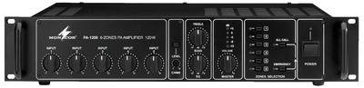 Amplificateur-Mixeur Public Adress 6 zones mono - PA-1206, cliquez pour agrandir 