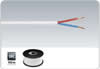 Câbles Haut-parleur pour sonorisation ligne 100 V,  2 x 1.5mm, blanc, 100m