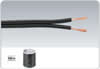 Câbles Haut-parleur,  2 x 0.75mm, noir, 100m