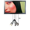 Cache Cbles Noir Brillant pour Lcd-plasma 100cm