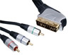 Câble fiche péritel vers 3x RCA video YUV, haute qualité, 20m