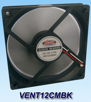 Heden -  VENT12CMBK noir, cliquez pour agrandir 