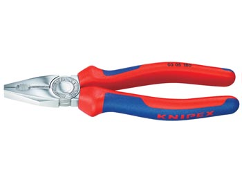 Combination pliers, chrome-plated, 180mm, cliquez pour agrandir 