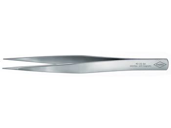 Precision tweezers, stainless steel, 130mm, cliquez pour agrandir 