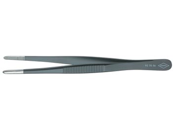 Precision tweezers, black lacquered, 145mm, cliquez pour agrandir 