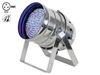 Projecteur LED par56 - modle court - chrom - double support - 108 x LEDs 10mm, cliquez pour agrandir 