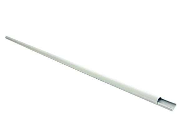 Goulotte Passe-cbles - Aluminium - 18mm X 1100mm - Blanc, cliquez pour agrandir 