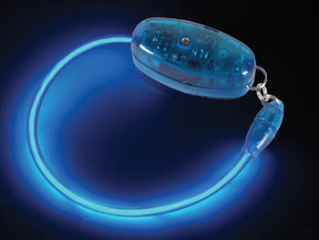 Bracelet Electroluminescent Bleu au Neon, 21cm, cliquez pour agrandir 