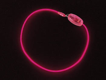 Collier Electroluminescent Rose, 50cm, cliquez pour agrandir 
