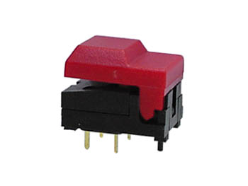 Digitast Dip Push-button Switch Yellow Cap - No LED, cliquez pour agrandir 
