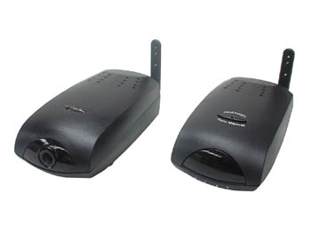 Emetteur / recepteur audio / vidéo 2.4ghz - 4 canaux + caméra couleurs - AVMOD5, cliquez pour agrandir