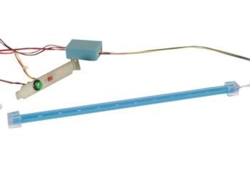 Ensemble Barre LED Pour Tuning Pc Avec Alimentation - Bleu, cliquez pour agrandir 