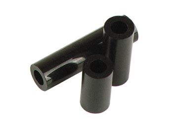Entretoise en Polystyrene Noir 10mm M4, cliquez pour agrandir 
