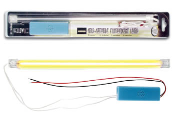 Lampe Fluorescente  Cathode Froide + Alimentation, 30cm, Jaune, cliquez pour agrandir 