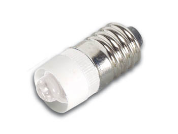 Lampe LED avec Douille E10 5mm 12V Blanc, cliquez pour agrandir 