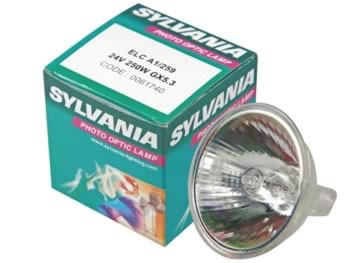Sylvania - Lampe halogne - 250W / 24V - ELC GX5.3 - 3400K - 500H, cliquez pour agrandir 