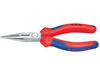 Snipe nose side cutting pliers, polished, 160mm