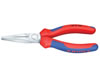 Flat long nose pliers, chrome-plated, 160mm
