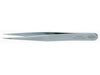 Precision tweezers, stainless steel, acid-proof, 115mm