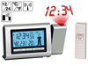 Horloge radioguidée à projection avec affichage des températures intérieure et extérieure