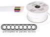 Cable Telephone 8 X 0.08mm - Blanc, Plat, 100m
