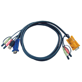 Aten Kvm Cble Vga + Usb & Audio, cliquez pour agrandir 