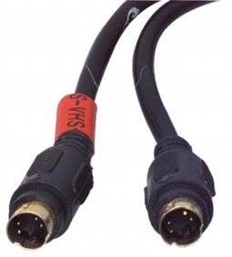 Cble fiche S-Vido mle vers fiche S-Vido mle, contact plaqu OR, 5m, cliquez pour agrandir 