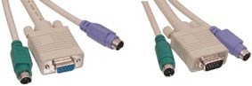 Kit de cbles pour commutateur KVM, 3m, cliquez pour agrandir 
