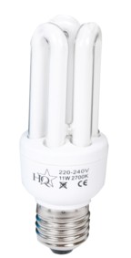 Lampe  conomie d\'nergie - type: 3 tubes - E27 - 11W, cliquez pour agrandir 