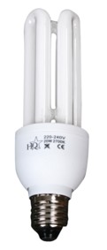 Lampe  conomie d\'nergie - type: 3 tubes - E27 - 15W, cliquez pour agrandir 