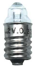 Lampe  embase E10 lentille 1.2V 220mA, cliquez pour agrandir 