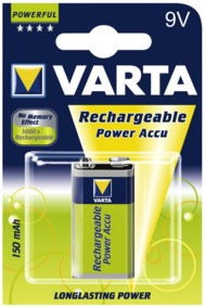 Pile rechargeable NiMH Varta - R22 - 9V - 200mAh, cliquez pour agrandir 