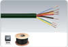 Câbles Haut-parleur pour sonorisation ligne 100 V,  8 x 2mm, noir, 50m