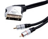 Câble fiche péritel vers 1x RCA Video + 1x RCA audio, haute qualité, 10m
