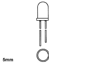 White LED 5mm water-clear - 14000mcd 15, cliquez pour agrandir 