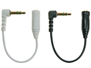 Ensemble de cbles audio stro - 3.5mm mle (90) vers 3.5mm femelle - 7cm, cliquez pour agrandir 