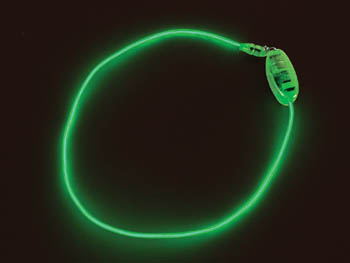 Collier Electroluminescent Vert, 50cm, cliquez pour agrandir 