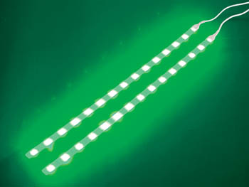 Double Ruban Autocollant  LEDs Vertes + Unite de Commande, cliquez pour agrandir 