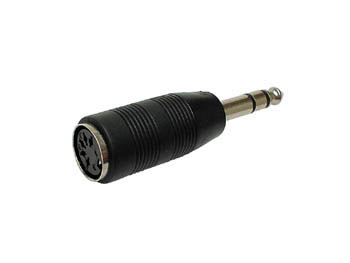 Fiche DIN Femelle 5 Broches 180 Vers Jack Male 6.35mm Stereo, cliquez pour agrandir 