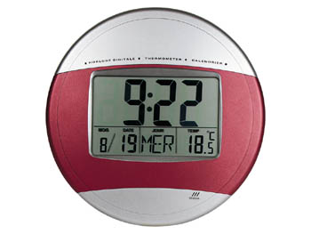 Horloge Murale avec Affichage de la Date et de la Temperature (En Franais), cliquez pour agrandir 