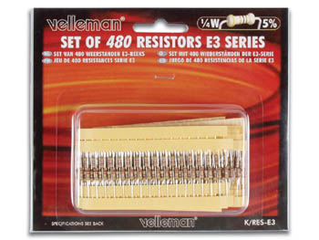 Jeu de 480 Resistances (srie E3), cliquez pour agrandir 