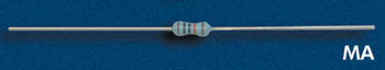 Resistance a Couche Metallique 1/4W 1e2, cliquez pour agrandir 