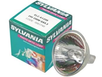 Sylvania - Lampe halogène - 250W / 24V - ELC GX5.3 - 3400°K - 1000H, cliquez pour agrandir 
