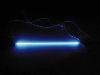 Tube Fluorescent  Cathode Froide, Bleu, cliquez pour agrandir 