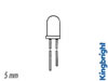 L-7113sf4c LED 5mm infrared diode 5mm water-clear 10-30mcd - 20°