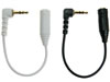 Ensemble de câbles adaptateurs audio stéréo - 2.5mm mâle (90°) vers 3.5mm femelle- 7cm