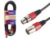 Cable Professionnel XLR, XLR Male Vers XLR Femelle (6m Rouge)